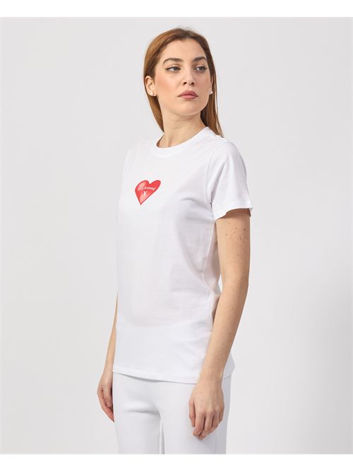 T-shirt donna Richmond X con cuore RICHMOND X | UWP25195TSWHITE